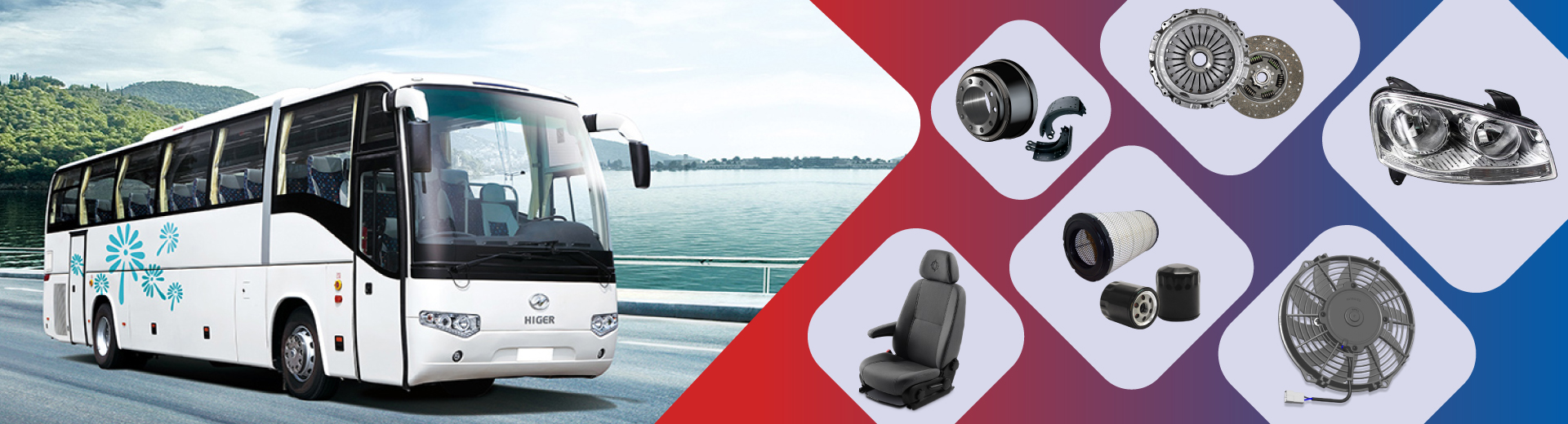 Higer Bus spareparts